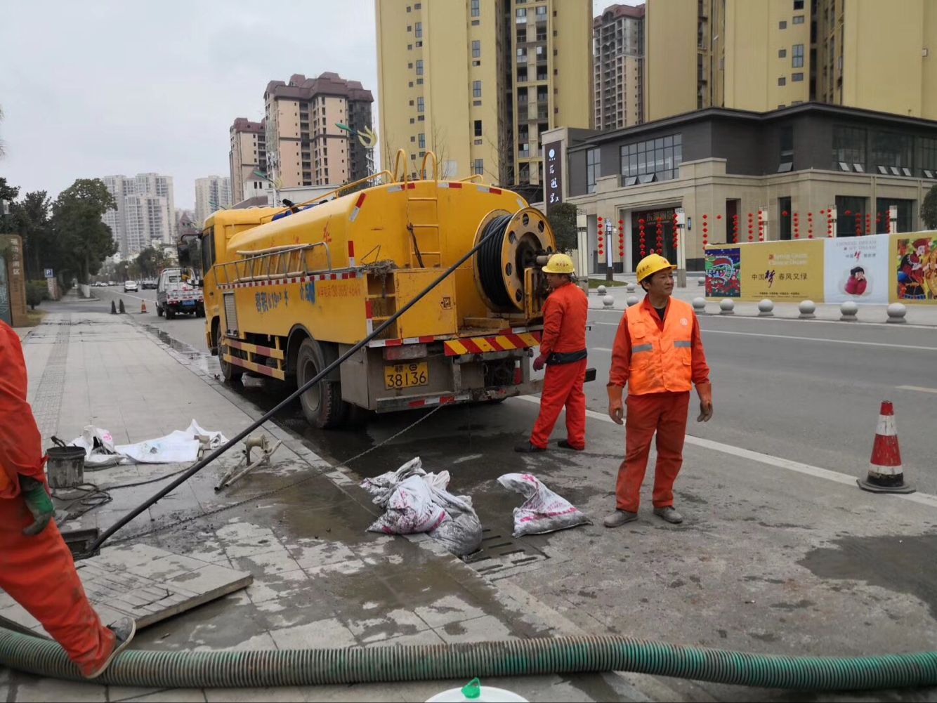 邛崃排污管道清淤-管道清洗